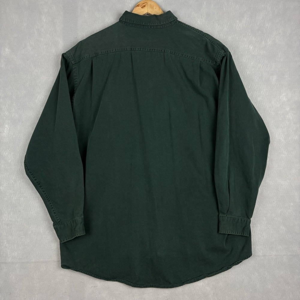 Vintage Abercrombie & Fitch The Big Shirt Men’s XL Green Long Sleeve Outdoors - Picture 5 of 8